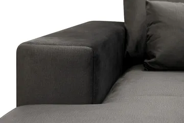 Grande Stor 7-sits U-Soffa med Divan Vänster - Mörkgrå Sammet - Products - Möbler - Soffa - Modulsoffa - Komplett modulsoffa