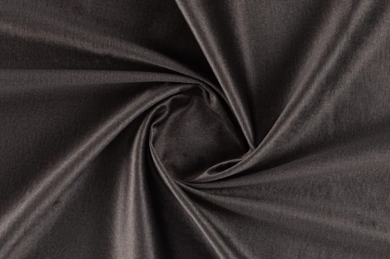 Ocean Lyx 6-sits Högervänd U-formad Soffa med Divan och Schäslong + Fotpall i Sammet - Mörkgrå - Products - Möbler - Soffa - U-soffa