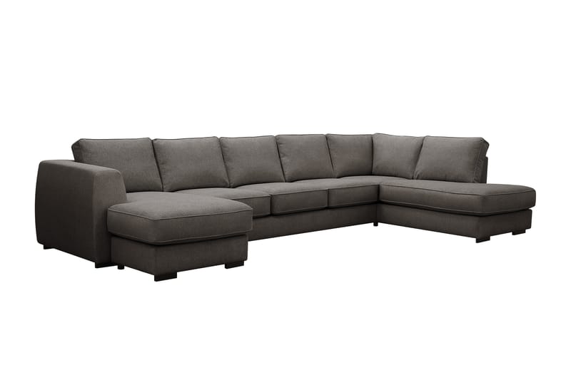 Optus 6-sits U-soffa med Divan och schäslong vänster - Mörkgrå - Products - Möbler - Soffa - U-soffa