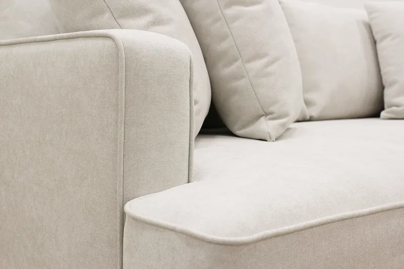 Rossita 3-sits Djup Tygsoffa - Beige - Products - Möbler - Soffa - 3 sits soffa