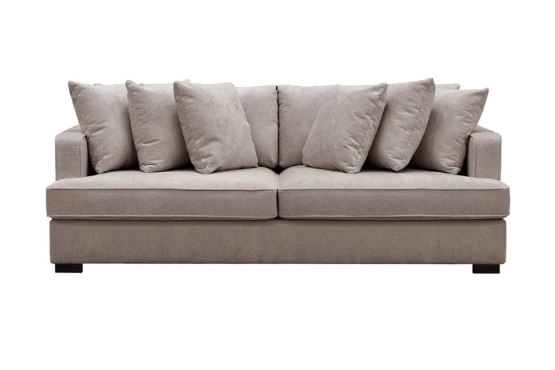 Rossita 4-sits Djup Soffa i Chenille, Grå / Brun