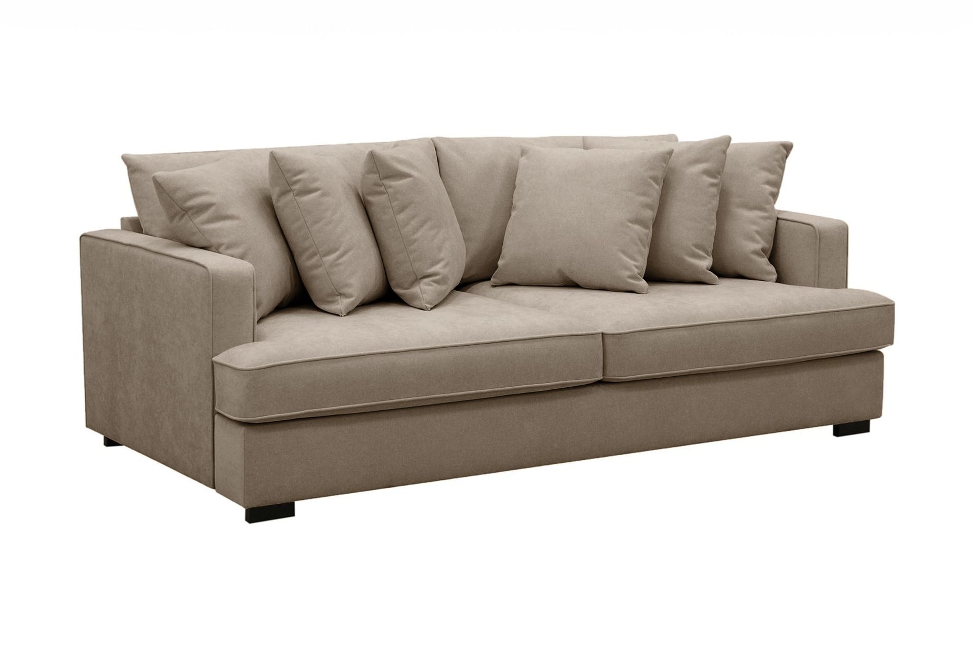 Rossita 4-sits Djup Tygsoffa - Brun - Products - Möbler - Soffa - 4 sits soffa