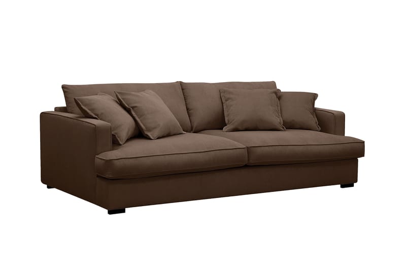 Rossita Lyx 2,5-sits Extra djup Soffa i Manchester - Mörkbrun - Products - Möbler - Soffa - 3 sits soffa