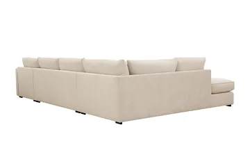Rossita Lyx 5-sits Högervänd U-formad Extra djup Soffa med Divan och Schäslong i Chenille - Beige - Products - Möbler - Soffa - U-soffa