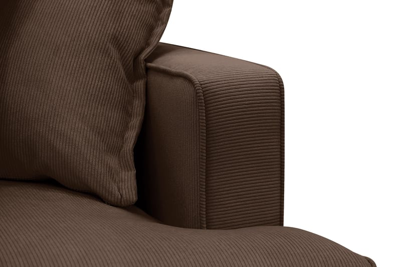 Rossita Lyx 5-sits Högervänd U-formad Extra djup Soffa med Divan och Schäslong i Manchester - Mörkbrun - Products - Möbler - Soffa - U-soffa