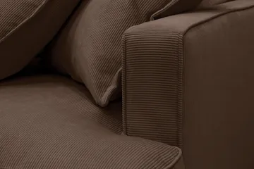 Rossita Lyx 5-sits Högervänd U-formad Extra djup Soffa med Divan och Schäslong i Manchester - Mörkbrun - Products - Möbler - Soffa - U-soffa