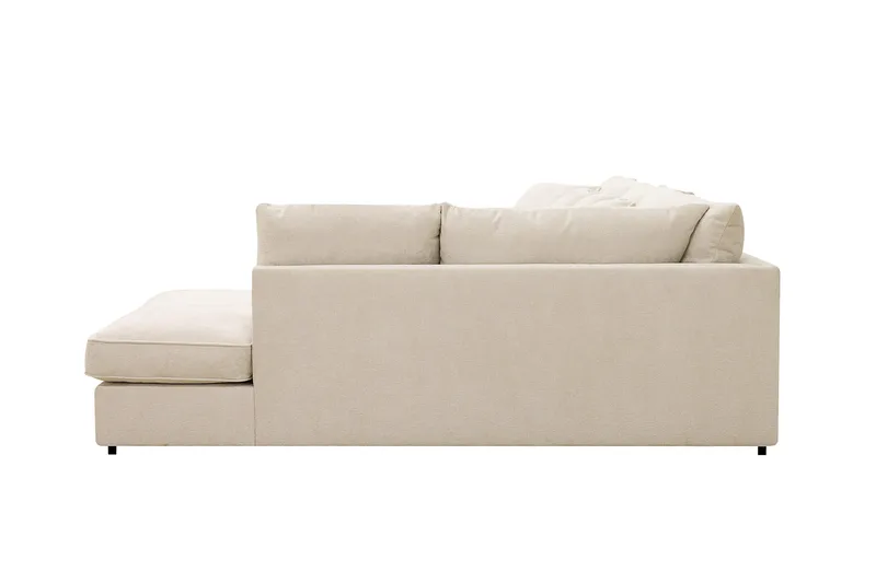 Rossita Lyx 6-sits Vänstervänd U-formad Extra djup Soffa med Divan och Schäslong i Chenille - Beige - Products - Möbler - Soffa - U-soffa
