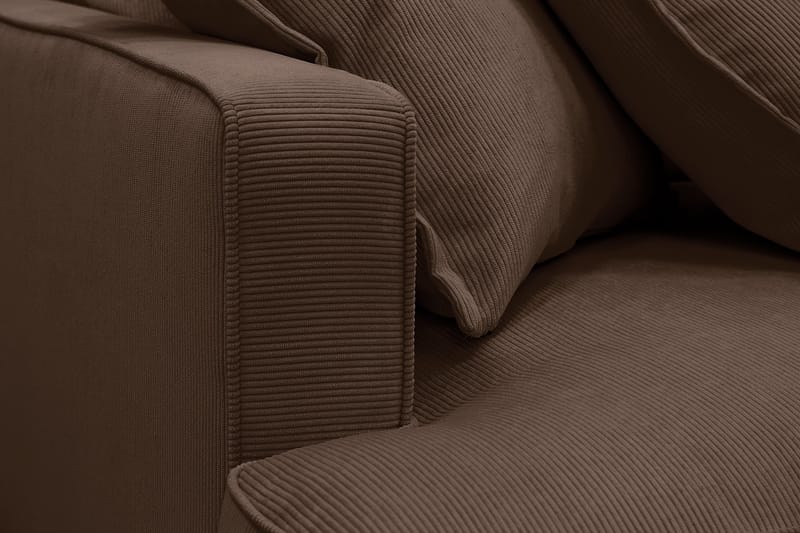Rossita Lyx 6-sits Vänstervänd U-formad Extra djup Soffa med Divan och Schäslong i Manchester - Mörkbrun - Products - Möbler - Soffa - U-soffa