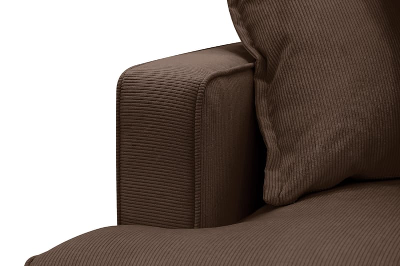 Rossita Lyx 6-sits Vänstervänd U-formad Extra djup Soffa med Divan och Schäslong i Manchester - Mörkbrun - Products - Möbler - Soffa - U-soffa