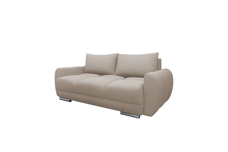 Simerly Soffa 3-sits i Plysch, Beige