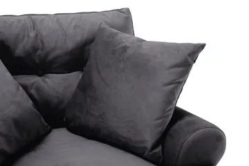 Andrew Soffgrupp 2+1 Sammet - Mörkgrå - Products - Möbler - Soffa - Soffgrupp - Howard soffgrupp