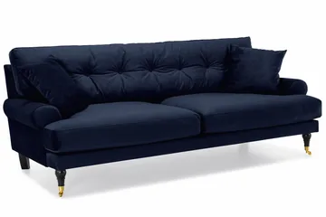 Andrew Soffgrupp 3+1 Sammet - Blå - Products - Möbler - Soffa - Soffgrupp - Howard soffgrupp