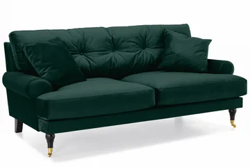 Andrew Soffgrupp 3+1 Sammet - Grön - Products - Möbler - Soffa - Soffgrupp - Howard soffgrupp