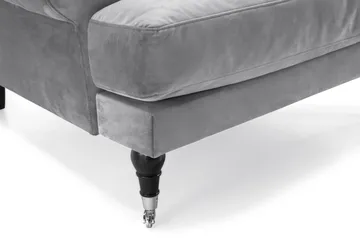 Andrew Soffgrupp 3+1 Sammet - Ljusgrå - Products - Möbler - Soffa - Soffgrupp - Howard soffgrupp