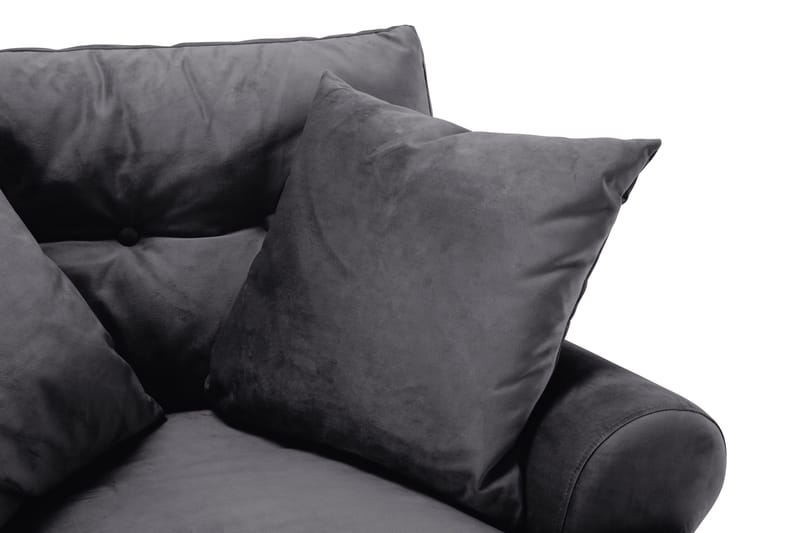 Andrew Soffgrupp 3+2+1 Sammet - Mörkgrå - Products - Möbler - Soffa - Soffgrupp - Howard soffgrupp