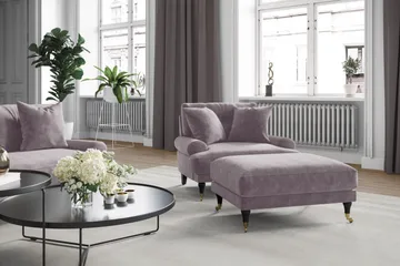 Andrew Soffgrupp 3+2 Sammet - Lila - Products - Möbler - Soffa - Soffgrupp - Howard soffgrupp