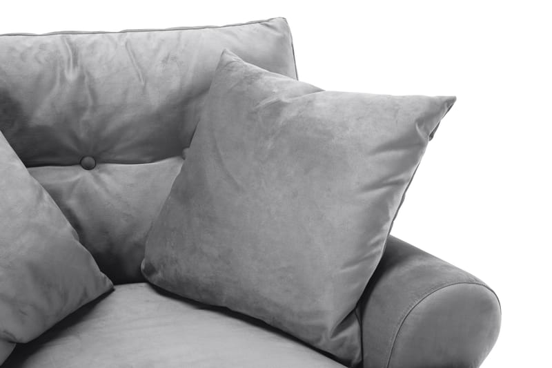 Andrew Soffgrupp 3+2 Sammet - Ljusgrå - Products - Möbler - Soffa - Soffgrupp - Howard soffgrupp