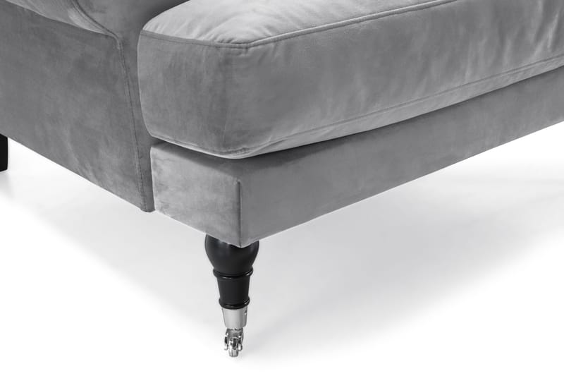 Andrew Soffgrupp 3+2 Sammet - Ljusgrå - Products - Möbler - Soffa - Soffgrupp - Howard soffgrupp