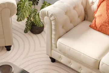 Chesterfield Lyx Soffgrupp 3-sits+2-sits+Fåtölj - Beige - Products - Möbler - Soffa - Soffgrupp - Chesterfield soffgrupp