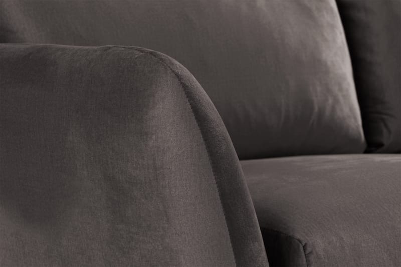 Trend 2-sits Sammetssoffa - Mörkgrå - Products - Möbler - Soffa - Sammetssoffa