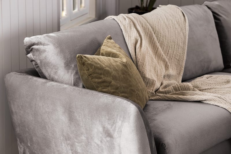 Trend 2-sits Sammetssoffa - Mörkgrå - Products - Möbler - Soffa - Sammetssoffa