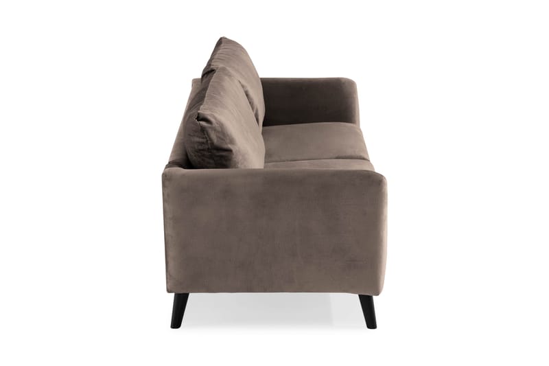 Trend 3-sits Sammetssoffa - Brun - Products - Möbler - Soffa - 3 sits soffa