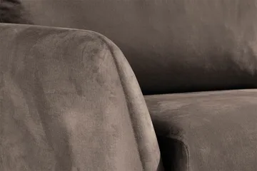 Trend 3-sits Sammetssoffa - Brun - Products - Möbler - Soffa - 3 sits soffa