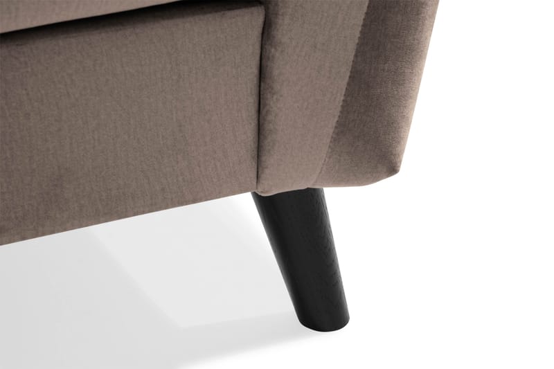 Trend 3-sits Sammetssoffa - Brun - Products - Möbler - Soffa - 3 sits soffa