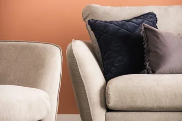 Trend Lyx 3-sits Tygsoffa - Beige - Products - Möbler - Soffa - 3 sits soffa
