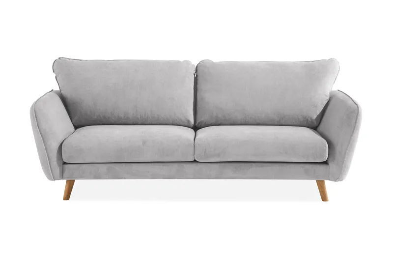 Trend Lyx 3-sits Tygsoffa, Ljusgrå