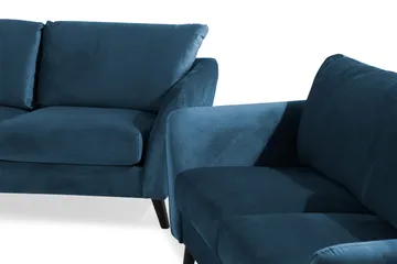 Trend Soffgrupp 3-sits + 2-sits Sammetssoffa - Blå - Products - Möbler - Soffa - Soffgrupp