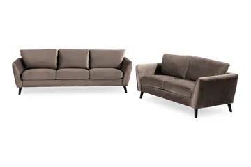 Trend Soffgrupp 3-sits + 2-sits Sammetssoffa