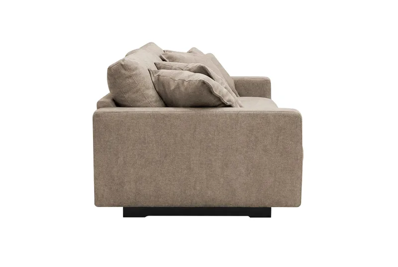 Valencia Extra Djup 3-sits Soffa i Chenille - Brun - Products - Möbler - Soffa - 3 sits soffa