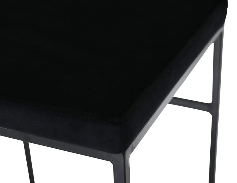Aston barstol svart sammet sitthöjd 75 cm - Svart - Products - Möbler - Fåtölj & stolar - Barstol & barpall