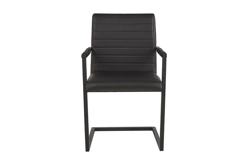 Buford Matstol 2-pack - Konstläder/Svart - Products - Möbler - Fåtölj & stolar - Karmstol