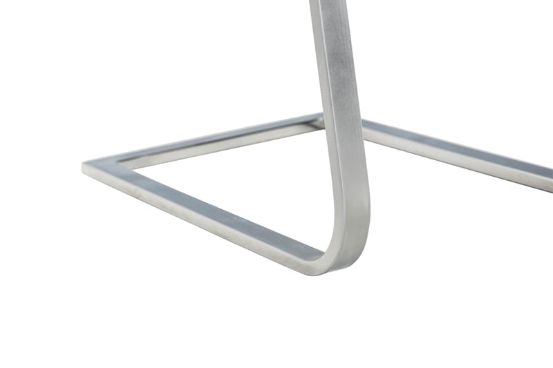 Cibus Matstol Konstläder - Vit/Krom - Products - Möbler - Fåtölj & stolar - Matstol & k öksstol