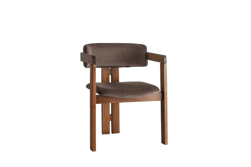 Dellon Karmstol - Valnöt/Brun - Products - Möbler - Fåtölj & stolar - Karmstol