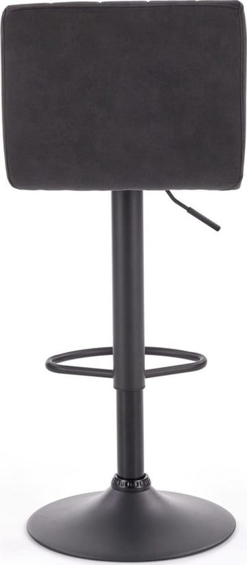 Elfrieda barstol i mörkgrå PU - Mörkgrå/svart - Products - Möbler - Fåtölj & stolar - Barstol & barpall
