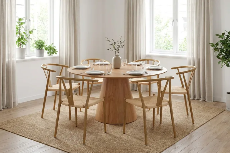Elysia Matstol med armstöd metall och flätad sits - Ek - Products - Möbler - Fåtölj & stolar - Matstol & köksstol
