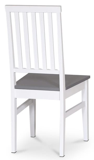 Fårö vit matstol med grå sits - Vit/Grå - Products - Möbler - Fåtölj & stolar - Matstol & köksstol