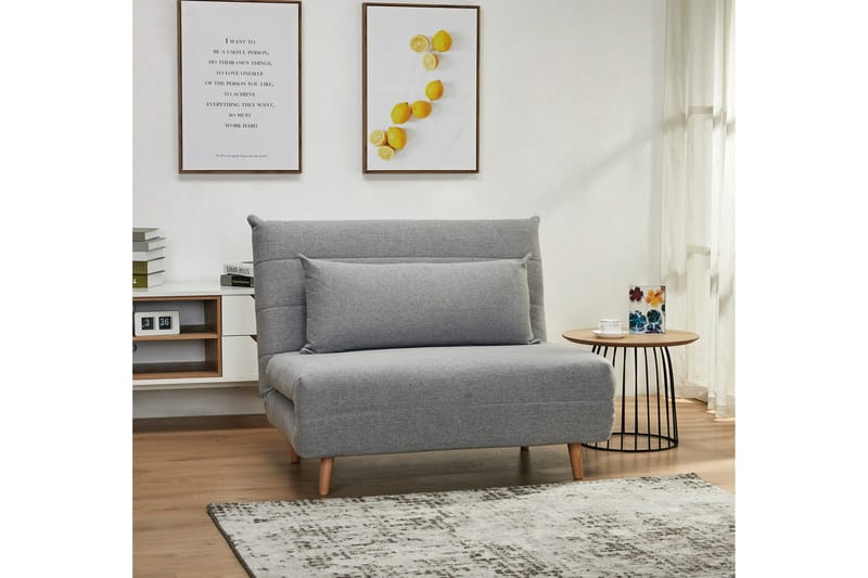 Clandulla Bäddfåtölj - Grå/Trä/Natur - Products - Möbler - Fåtölj & stolar - Fåtölj - Bäddfåtölj