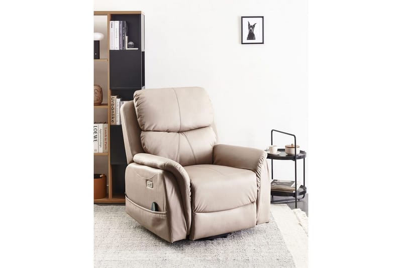 Elektrisk reclinerfåtölj Glorie Grå - Grå - Products - Möbler - Fåtölj & stolar - Fåtölj - Massagestol & massagefåtölj