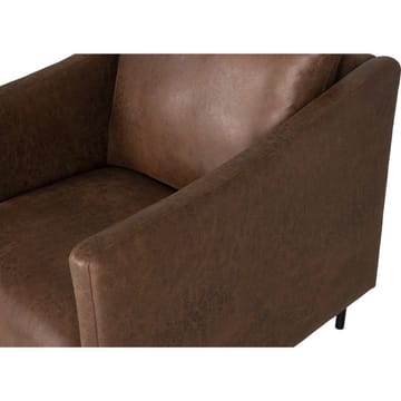 Fåtölj brunt vintage - Brunt ecoläder - Products - Möbler - Fåtölj & stolar - Fåtölj - Clubfåtölj