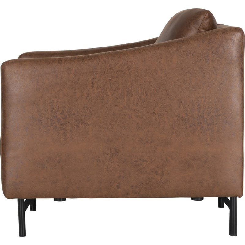 Fåtölj brunt vintage - Brunt ecoläder - Products - Möbler - Fåtölj & stolar - Fåtölj - Clubfåtölj