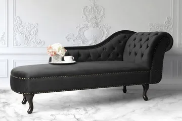 Nimes Schäslong - Svart - Products - Möbler - Fåtölj & stolar - Fåtölj - Liggfåtölj