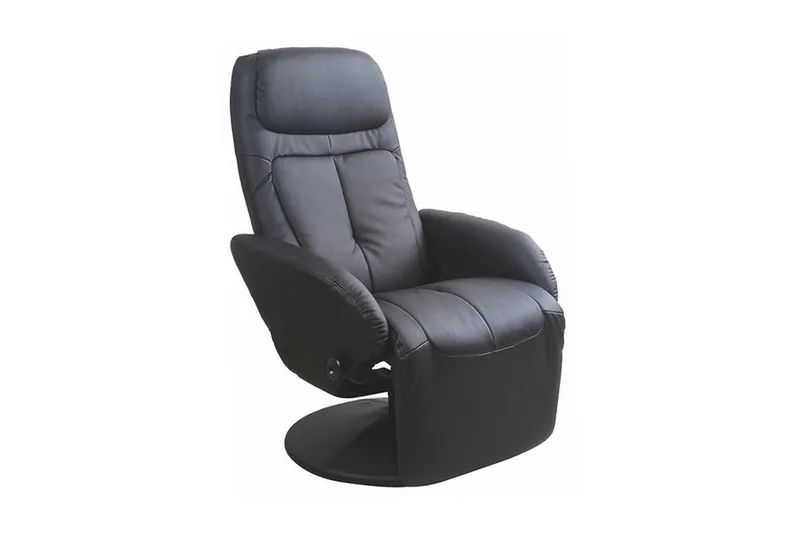 Optima Reclinerfåtölj Konstläder, Svart