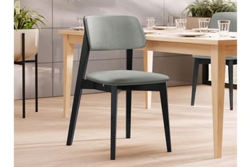 Ferrara Matstol - Grå/Svart - Products - Möbler - Fåtölj & stolar - Matstol & köksstol