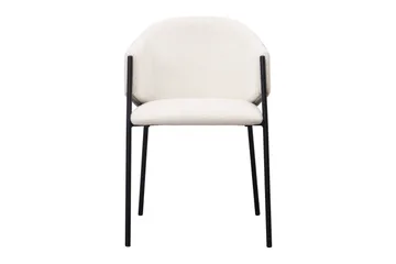 Filip Matstol - Vit Bouclé - Products - Möbler - Fåtölj & stolar - Karmstol