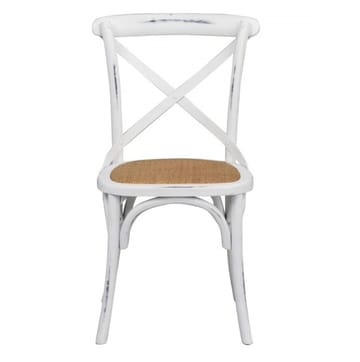 Gaston stol - Antik vit med rottingsits - Antik vit - Products - Möbler - Fåtölj & stolar - Matstol & köksstol