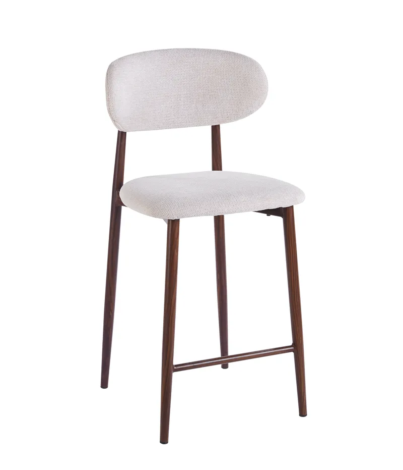 Ingrid barstol (Counter) Beige/valnöt - Beige/valnöt - Products - Möbler - Fåtölj & stolar - Barstol & barpall